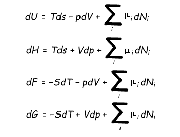 thermodynamic equations